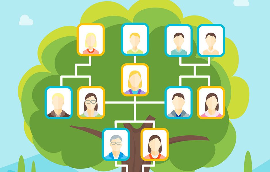 چگونه درخت شجره نامه خانوادگی بکشیم؟ how to draw a family tree 45464577 - چگونه درخت شجره نامه خانوادگی بکشیم؟