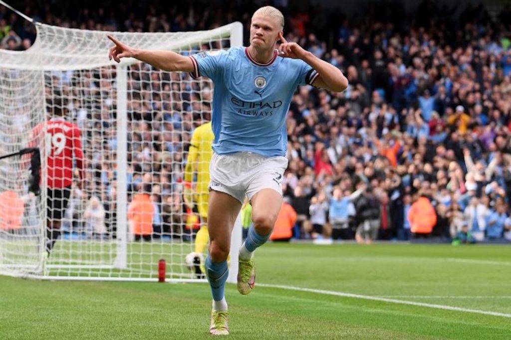 Erling Haaland penalty 1024x682 1 - ۱۰ فوتبالیستی که ضربه پنالتی بیشترین سهم را در آمار گل&zwnj;های زده آن&zwnj;ها در قرن ۲۱ داشته است