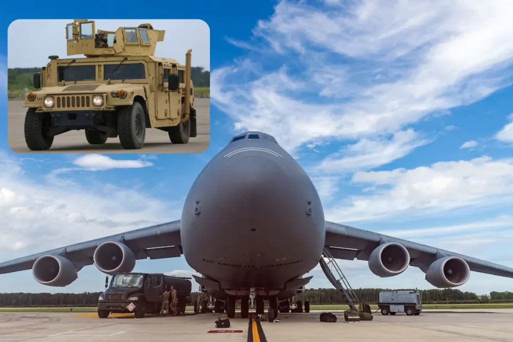 C 5M Super Galaxy 1024x683 1 - چند خودروی هاموی در بزرگ&zwnj;ترین هواپیمای ترابری ارتش آمریکا جا می&zwnj;شود؟